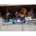 3 boxes of kitchen ware