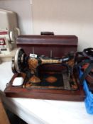 A good quality old Jones sewing machine