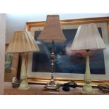 3 good 20th century table lamps