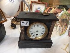 An early 20th century marble clock, in working order