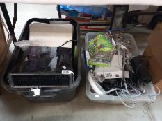 2 crates of Xbox games & other items etc.