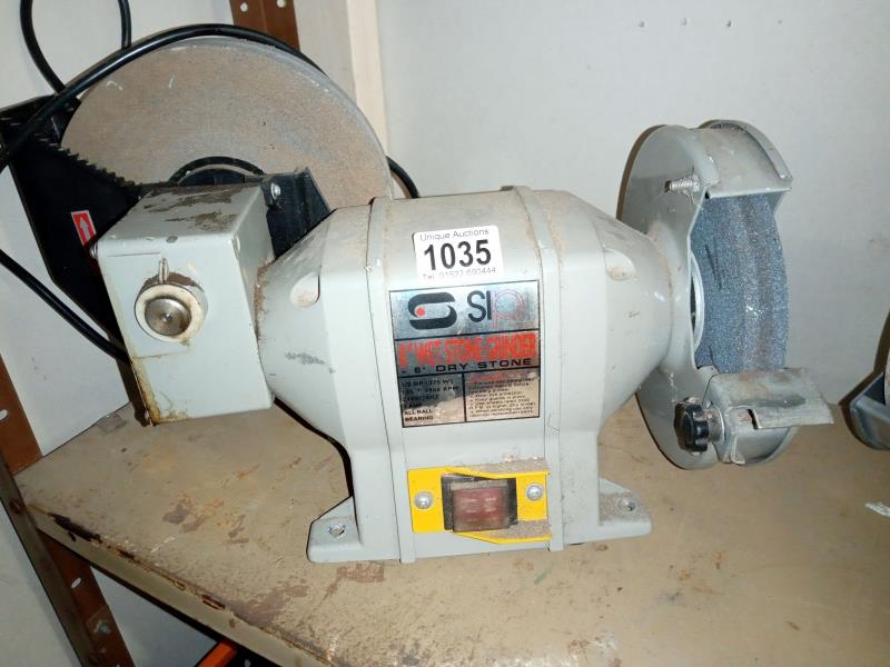 A SIP wet stone grinder and a record bench grinder - Image 2 of 3