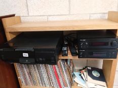 A Pioneer SX-Pol dab amplifier and PD-POL CD player and a Kenwood multi CD player
