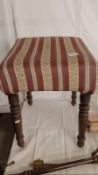 A Regency style stool. COLLECT ONLY.