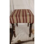 A Regency style stool. COLLECT ONLY.