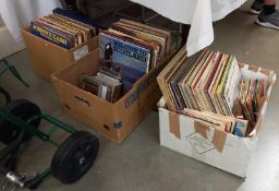 3 boxes of records, Pop/Country & easy etc, plus CD's