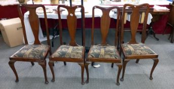 A set of four early 20th century chairs. COLLECT ONLY.