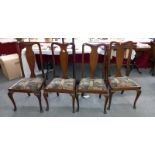 A set of four early 20th century chairs. COLLECT ONLY.