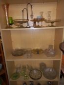 A mixed lot of 20th century glass ware, COLLECT ONLY.