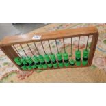 A vintage wooden abacus.