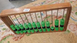 A vintage wooden abacus.