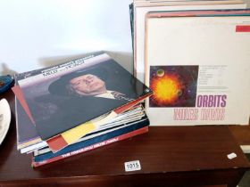 Jazz records including Miles Davis, Carmen Mcrae etc