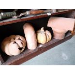 A shelf of terracotta