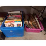 2 boxes of albums 60's-90's