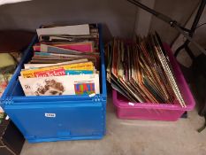 2 boxes of albums 60's-90's