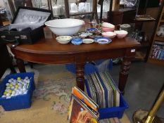 A large late Victorian corner table, COLLECT ONLY.