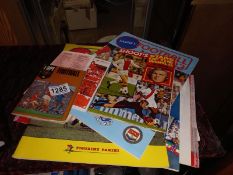 A small lot of football magazines, books etc., mostly late 60's/early 70's.