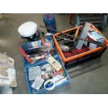 A shelf of workshop tools