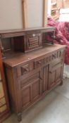 3 draw chest dining room and 2 room cupboard with top. 125cm x 48cm x 124cm
