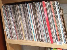 A large quantity of boxed LP's and 45's