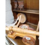A good lot of wooden items