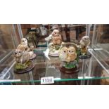 5 country artist owl figures