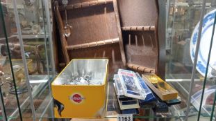 A mixed lot of collector spoons, some boxed and display racks