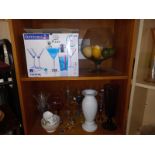 A large quantity of glasses, vases etc., COLLECT ONLY.