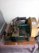 An electric tool makers milling machine with cutters. Collect Only.