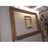 A large decorative picture frame, 120cm x 90cm and a small mirror. Collect Only.