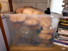 A large box of cuddly toys