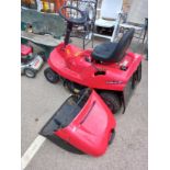 A Briggs & Stratton ride on mower, EMAK EF 63c/6.5M, with grass box. Collect Only