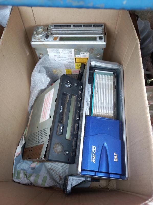 A box of car radios & quantity of miscellaneous items. Collect Only. - Image 2 of 4