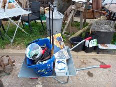 A wheelbarrow with quantity of tools etc. Collect Only.