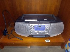 A Sony CFD-V7 CD radio cassette player. Working
