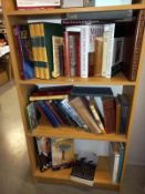 3 shelves of books including America, Jack and the Beanstalk etc