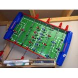 A table top football game with ball. Collect Only.