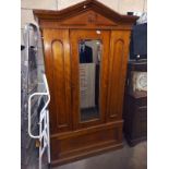 A gothic mirror wardrobe with large drawer. Collect Only.