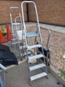 4 step ladders in various sizes. Collect Only.