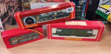 3 Hornby locomotives, Ivatt 2MT, Hymer R.252, J3 R253 & boxed R853