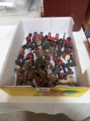 A quantity of elastolin toy soldiers. Made in Germany
