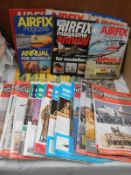 A quantity of Airfix and model world magazines