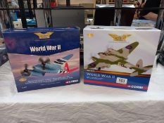 2 boxed Corgi aviation archive AA32807, AA32811, world war 2 Mosquitos