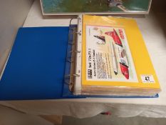 A folder of model plane instructions and identification stickers etc.
