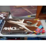 A boxed Heller Awacs 1:72, completeness unknown