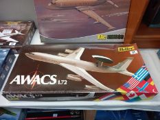 A boxed Heller Awacs 1:72, completeness unknown