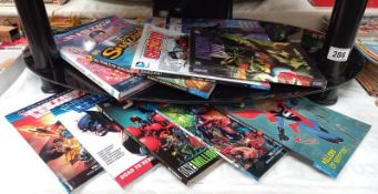 A quantity of D.C books including Justice League of America and quantity of other books