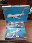 2 Revell and Hasegawa minicraft Lockheed p.3 orion model aircraft kits