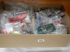 15 plastic model kits including early Airfix MG 1100, Ford Zodiac etc. No boxes or instructions