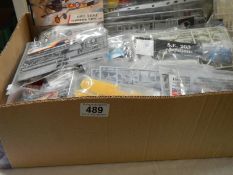 Approximately 30 plastic model aircraft lots. No boxes or instructions, unchecked